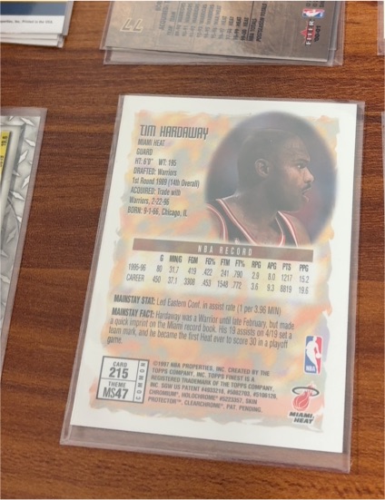 1997 Topps Stadium Club #215 Tim Hardaway — front