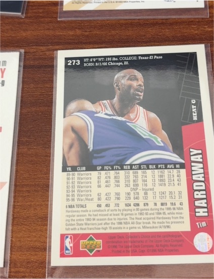 1995-96 Upper Deck #273 Tim Hardaway — front