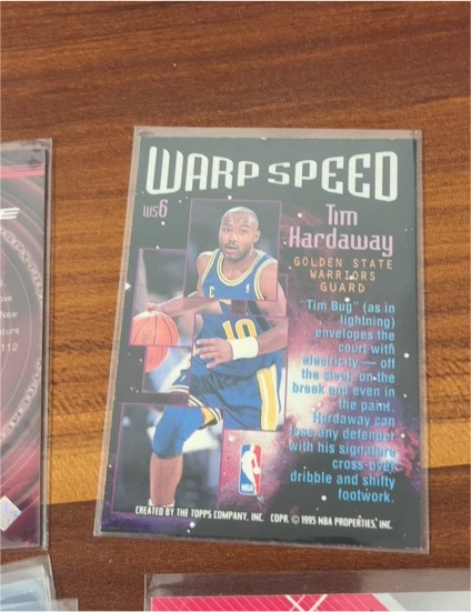 1995-96 Topps Stadium Club Warp Speed #WS6 Tim Hardaway — front