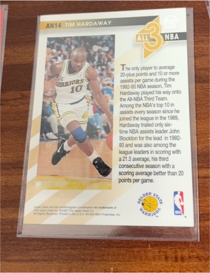 1993-94 Upper Deck All-NBA #AN14 Tim Hardaway Golden State Warriors — front