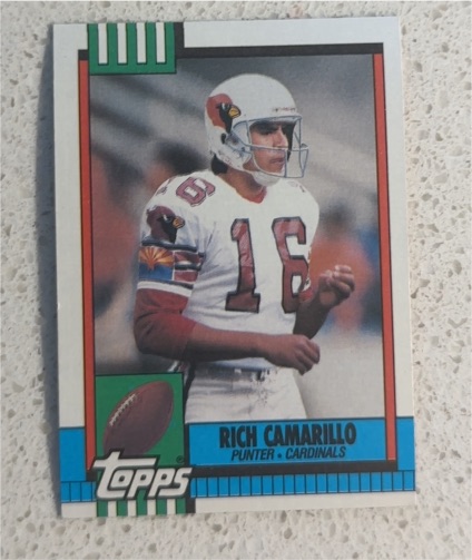 1990 Topps #436 Rich Camarillo Phoenix Cardinals — front