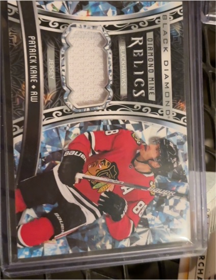 2022-23 Upper Deck Black Diamond Diamond Mine Relics #DMR-PK Patrick Kane — front