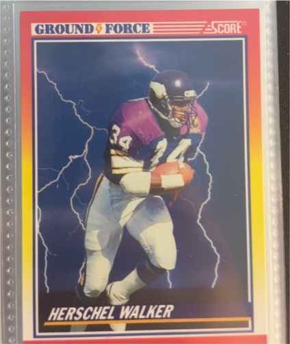 1990 Score #561 Herschel Walker Ground Force Minnesota Vikings — front