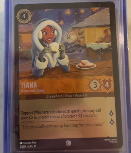 Lorcana Winterspell #5 Tiana - Warm and Happy — front