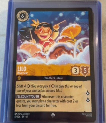 2023 Disney Lorcana Winterspell #17 Lilo - Rock Star — front