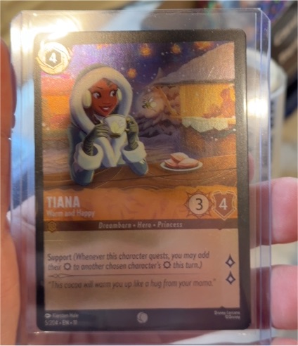 2023 Lorcana Winterspell #5 Tiana - Warm and Happy — front