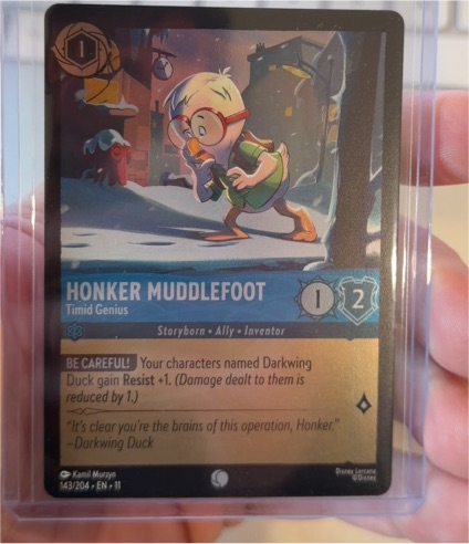Disney Lorcana Winterspell #143 Honker Muddlefoot — front