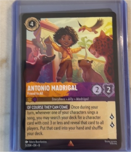 2025 Disney Lorcana Reign of Jafar #5 Antonio Madrigal Friend to All — front