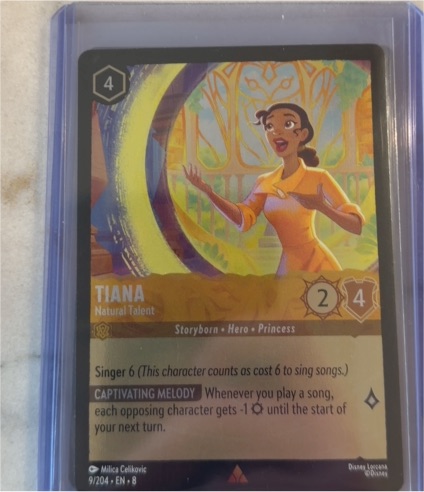 Disney Lorcana Reign of Jafar #9 Tiana Natural Talent — front