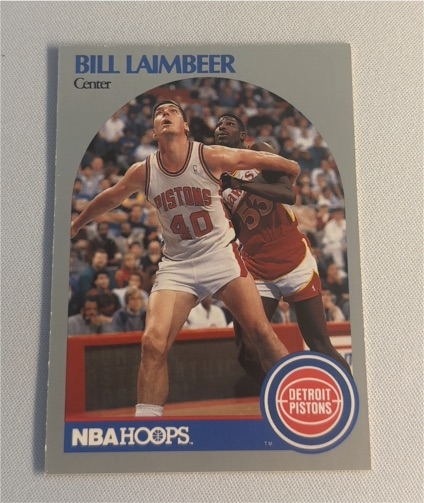 1990 NBA Hoops #108 Bill Laimbeer — front