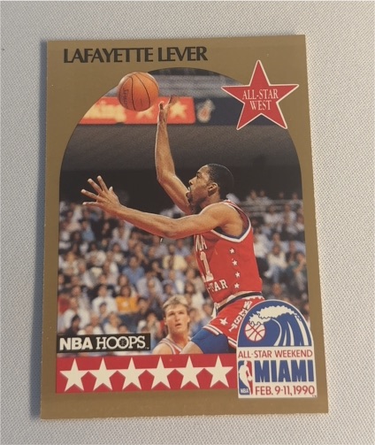 1990-91 NBA Hoops #20 Lafayette Lever — front