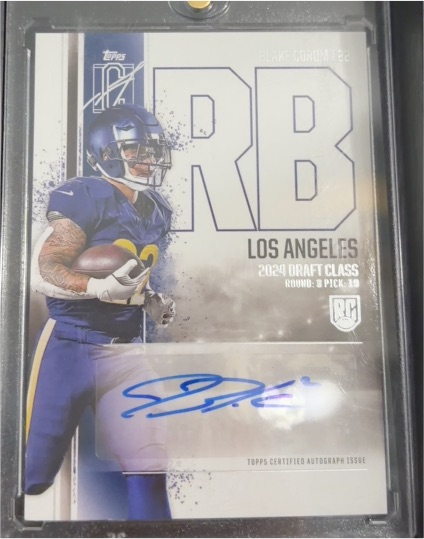 2024 Topps Signature Class #RCA-BC Blake Corum Rookie Class Autograph — front