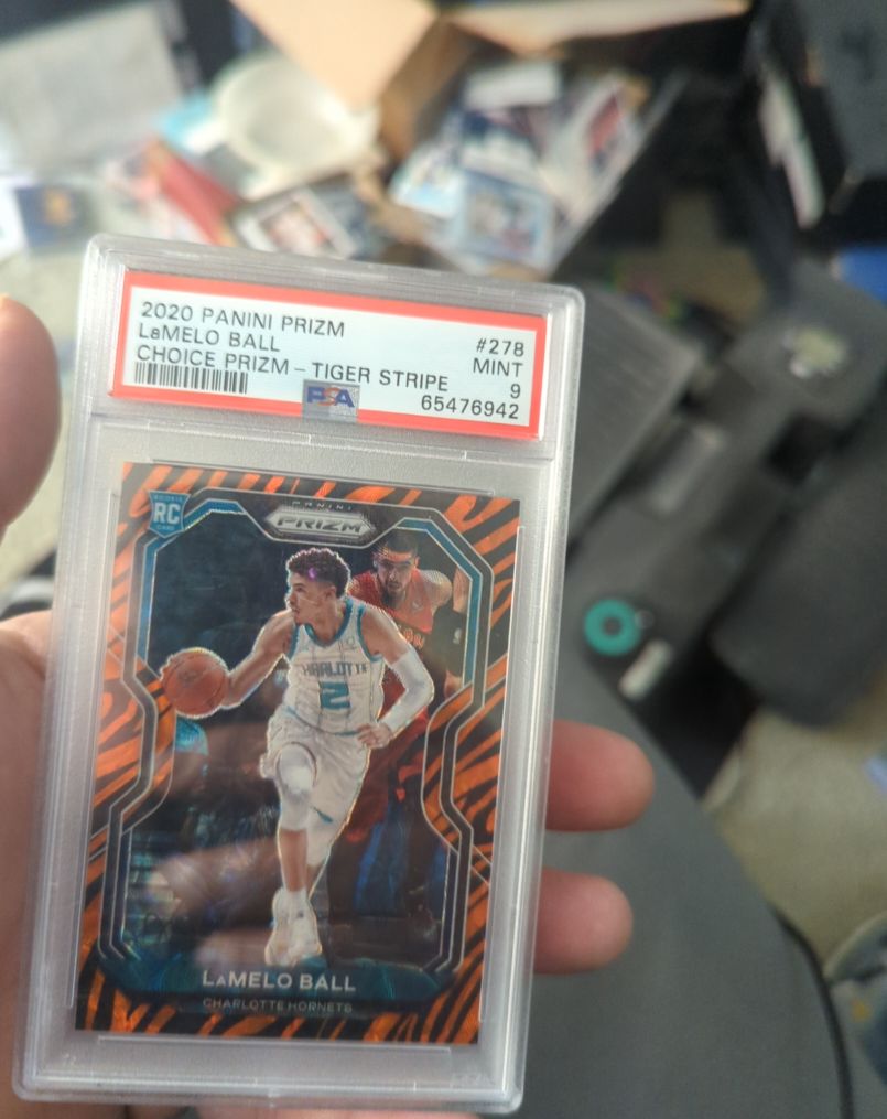 2020 Panini Prizm #278 LaMelo Ball Choice Prizm - Tiger Stripe — front