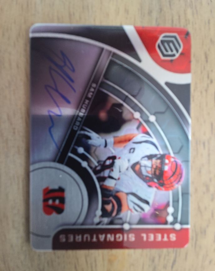 2022 Panini Elements Steel Signatures #SS-SH Sam Hubbard — front