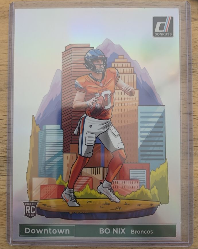 2024 Panini Donruss Downtown #19 Bo Nix — front