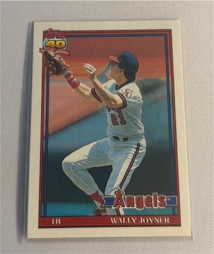 1991 Topps #195 Wally Joyner — front