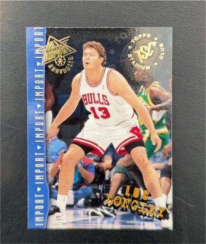 1994-95 Topps Stadium Club All-Import #302 Luc Longley — front