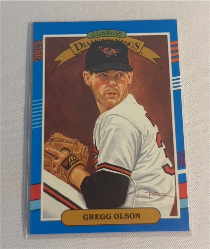 1991 Donruss Diamond Kings #23 Gregg Olson — front