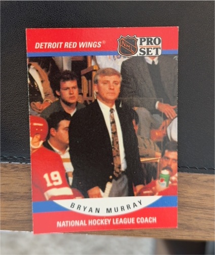 1990-91 Pro Set #664 Bryan Murray Detroit Red Wings — front