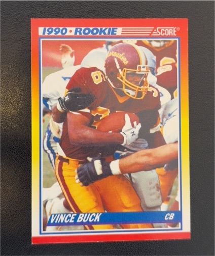 1990 Score #637 Vince Buck Rookie — front