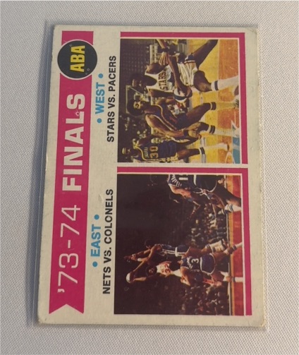 1974-75 Topps #248 ABA Finals Julius Erving — front