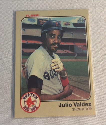 1983 Fleer #199 Julio Valdez Boston Red Sox — front