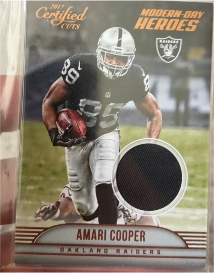 2017 Panini Donruss Certified Cuts #15 Amari Cooper Modern Day Heroes — front