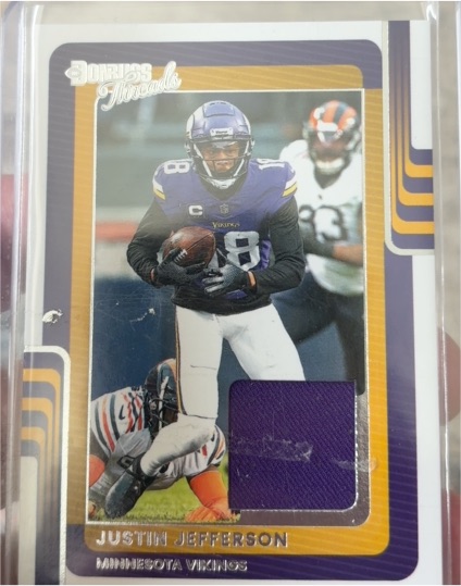 2025 Panini Donruss Threads #DTH-JJN Justin Jefferson — front