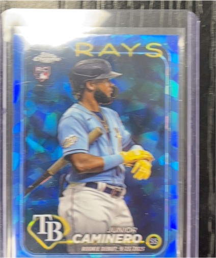 2024 Topps Chrome Update #USC193 Junior Caminero Rookie Debut — front