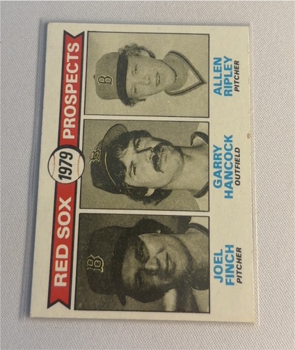 1979 Topps #702 Red Sox Prospects Allen Ripley, Garry Hancock, Joel Finch — front