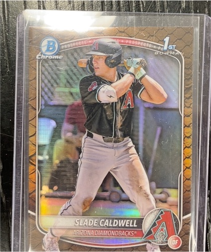 2025 Bowman Chrome #BCP-21 Slade Caldwell — front