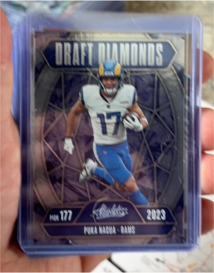 2025 Panini Absolute Draft Diamonds #DD-PNA Puka Nacua — front