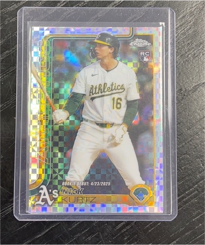 2025 Topps Chrome Update #USC180 Nick Kurtz — front