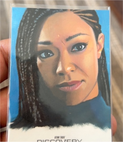 2022 Rittenhouse Women of Star Trek Discovery Season 3 Sketch Card Joann Owosekun — front
