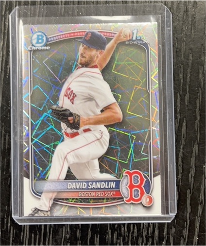 2025 Bowman Chrome #BCP-195 David Sandlin — front