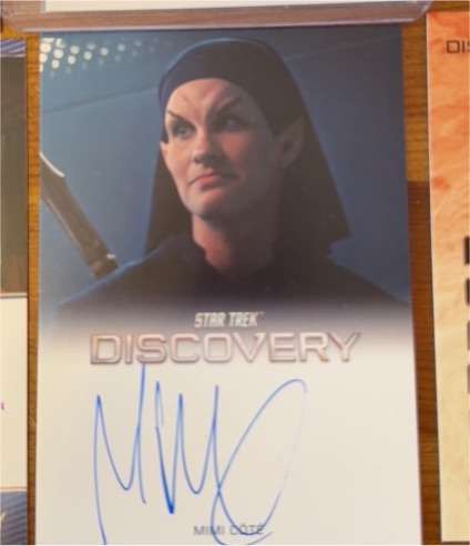 2023 Star Trek Discovery Season 4 Mimi Cote as Qowat Milat Nun Autograph Card — front