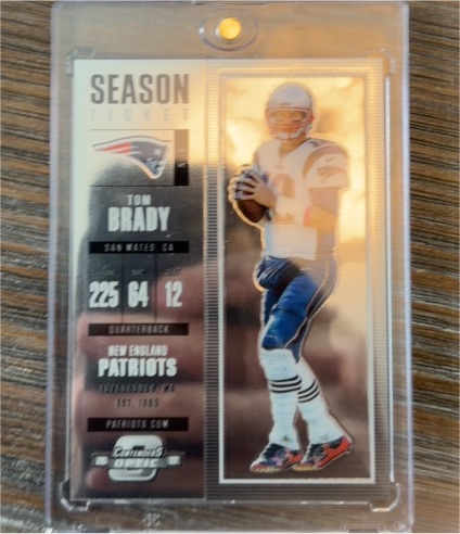 2017 Panini Contenders Optic Season Ticket #86 Tom Brady — front