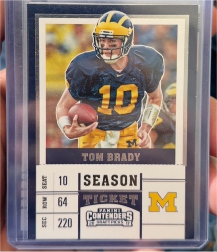 2017 Panini Contenders Draft Picks Season Ticket #95 Tom Brady — front
