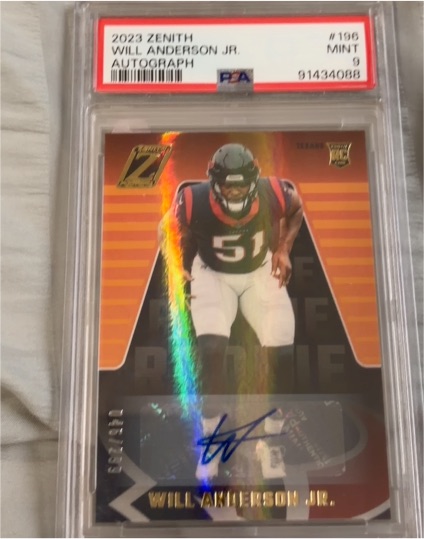2023 Panini Zenith #196 Will Anderson Jr. — front