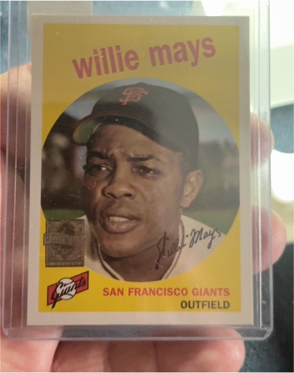 1997 Topps #10 Willie Mays 1958 Reprint San Francisco Giants — front