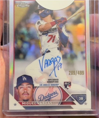 2023 Topps Chrome #RA-MVA Miguel Vargas — front