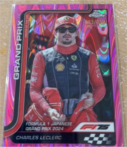 2024 Topps Chrome Formula 1 Japanese Grand Prix #083 Charles Leclerc — front