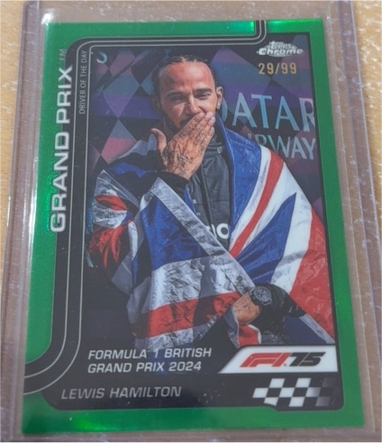 2025 Topps Chrome Formula 1 #133 Lewis Hamilton Grand Prix Driver Of The Day — front