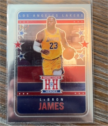 2020-21 Panini Chronicles #557 LeBron James (Hometown Heroes Optic) Los Angeles Lakers — front