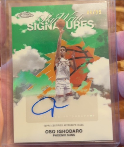 2025 Topps Chrome #SWS-OI Oso Ighodaro Sky-Write Signatures — front