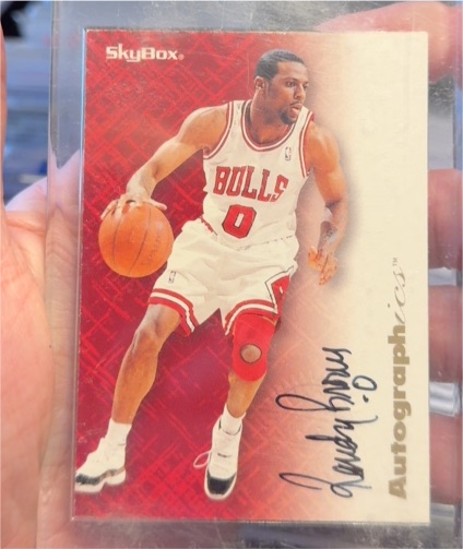 1996-97 SkyBox Premium Autographics #NNO Randy Brown — front