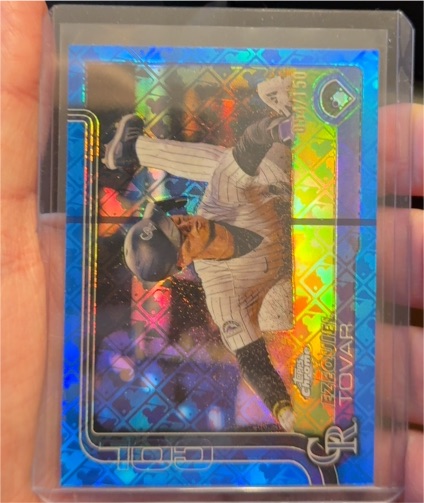 2025 Topps Chrome #154 Ezequiel Tovar — front