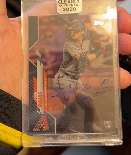 2020 Topps Clearly Authentic #CCA-JRO Josh Rojas — front
