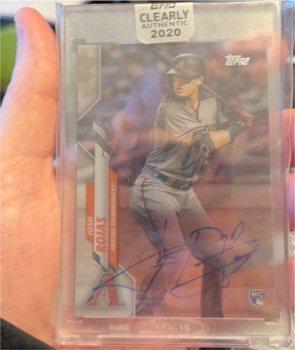 2020 Topps Clearly Authentic #CCA-JRO Josh Rojas — front