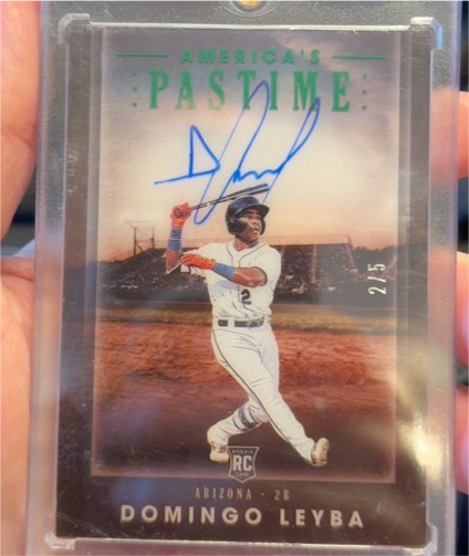 2020 Panini America's Pastime #8 Domingo Leyba — front